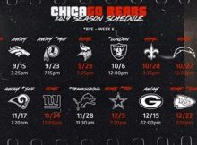 2019 Chicago Bears Schedule