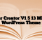 Master Creator V1 5 13 Minimal WordPress Theme