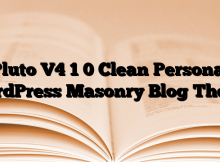 Pluto V4 1 0 Clean Personal WordPress Masonry Blog Theme